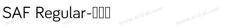SAF Regular字体转换